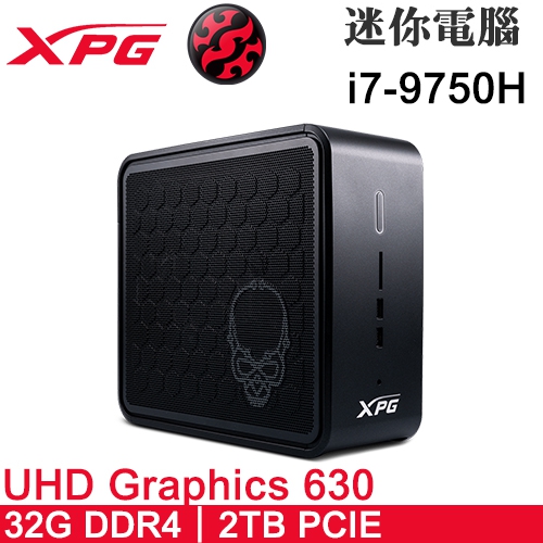 威剛 XPG GAIA Mini PC (i7-9750H/32G DDR4/2TB PCIE/500W)