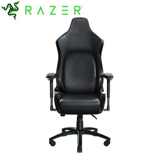 Razer Iskur 人體工學電競椅(黑)/PVC材質/4D/腰枕支撐/記憶頭枕/鋼製椅身