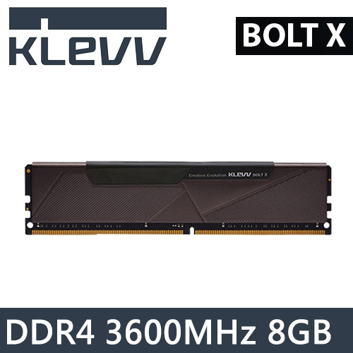 KLEVV 科賦 8GB DDR4 3600 BOLT X系列 黑散熱片