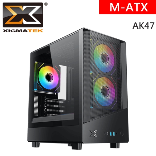 Xigmatek AK47 M-ATX/CPU高17.5/VGA長29/支援240水冷/玻璃透側/ARGB*3