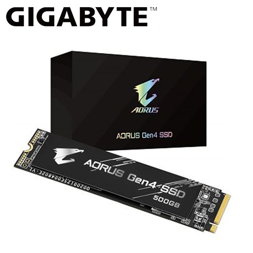 技嘉 AORUS NVMe Gen4 SSD 500G 讀:5000/寫:2500/TLC【五年保】(GP-AG4500G)