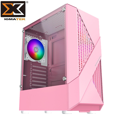 Xigmatek Infinity Queen 粉(ATX/USB3.0x1/USB2.0x2/RGB Fan*4/顯卡長31cm)