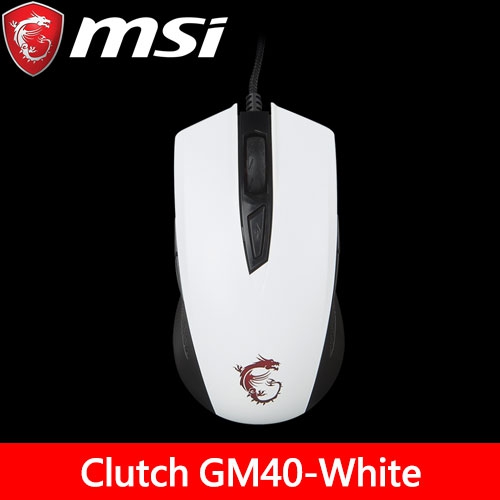 微星 GM40(白) 玩家級電競滑鼠