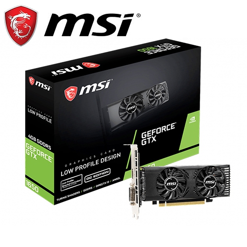 微星 GTX1650 4GT LP OC (1695MHz/16.8cm/雙風扇/附短檔板/1D1H/N-pin)