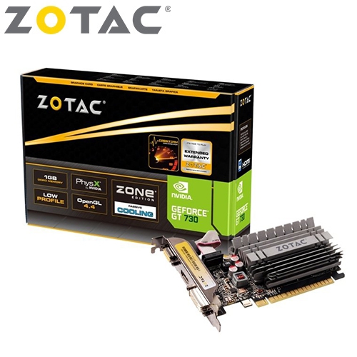 ZOTAC GT730 Zone Edition 2GB(902MHz/14.58cm/無風扇/註四年)