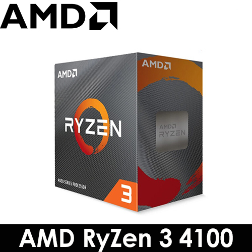 AMD R3 4100 4核/8緒 3.8G(↑4.0G)65W/7nm/PCIe3.0/無內顯