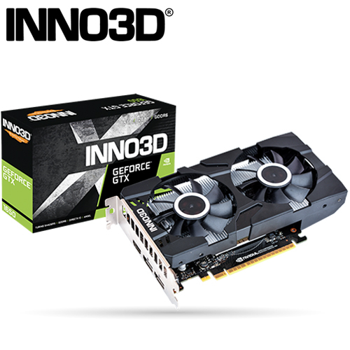 INNO3D GTX1650 4GB GDDR6 TWIN X2 (1620MHz/19.6cm/雙風扇/1H2DP)