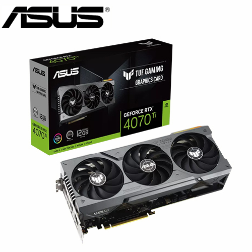 華碩 TUF-RTX4070TI-12G-GAMING(2640MHz/30.5cm/2H3DP/三風扇)
