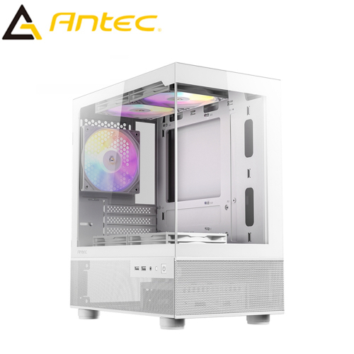(搭機價)Antec CX200M RGB ELITE 白(M-ATX/ITX/顯卡長33/CPU高16.4/預裝5風扇/全景玻璃透側)