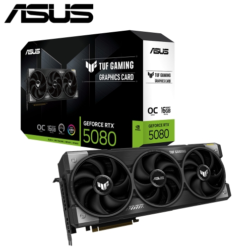 華碩 TUF-RTX5080-O16G-GAMING(16G DDR7/256bit/2H3DP/三風扇/34.8cm)