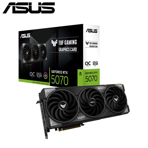華碩 TUF-RTX5070-O12G-GAMING(TBD MHz/2H3DP/三風扇/32.9cm)