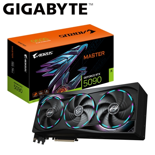 (限搭整機)洽門市!!技嘉 N5090AORUS M-32GD AORUS RTX 5090 MASTER 32G(2655Mhz/32G GDDR7/1H3DP/36cm/三風扇)