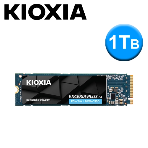 鎧俠 KIOXIA EXCERIA PLUS G4 1TB(讀:10000M/寫:79000M/TLC顆粒/五年)
