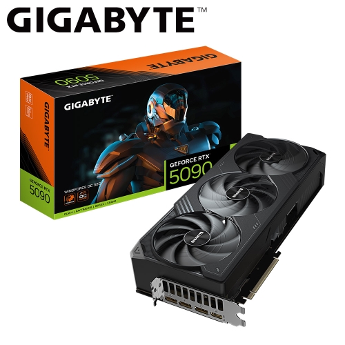 技嘉 N5090WF3OC-32GD RTX 5090 WINDFORCE OC 32G(2467Mhz/32G GDDR7/1H3DP/34.2cm/三風扇)