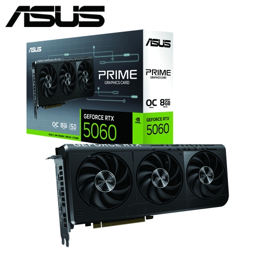 華碩 PRIME-RTX5060-O8G(2595Mhz/1H3DP/26.83cm/雙風扇)