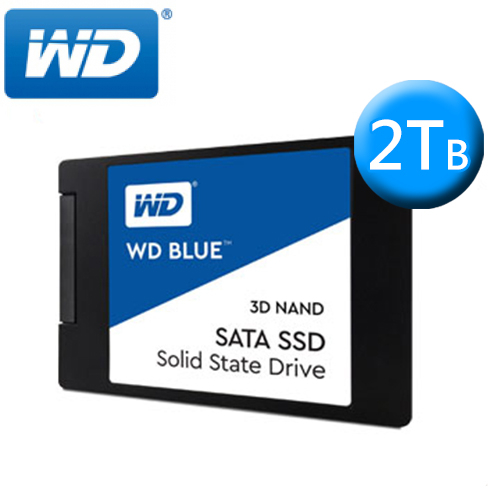 WD 藍標 BLUE 2TB 2.5" SSD (讀:560M/寫:530M/SATAIII/3D NAND/5年保)